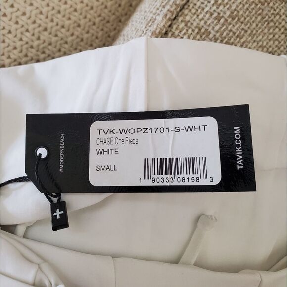 Tavik Chase One Piece Swimsuit sz Small in White - Picture 12 of 13